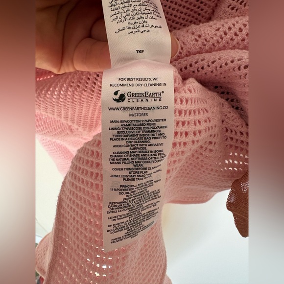 Brand new with tags -self -portrait Bow Jacquard Crochet Mini Dress - Picture 14 of 17